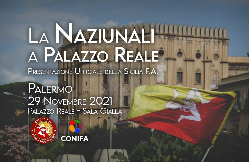 La Nazionale Siciliana si presenta a Palazzo Reale